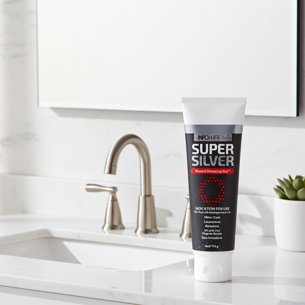 SUPERSILVER Wound Dressing Gel™ FIRST AID and SUNBURN RELIEF with NANO SILVER