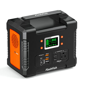 FF FLASHFISH 330W Portable Power Station, 81000mAh 300Wh Solar Generator with 110V AC/DC/USB/PD-Type-c/Car Port/SOS Light, Backup Battery Pack Power for CPAP Outdoor Adventure Camping Emergency