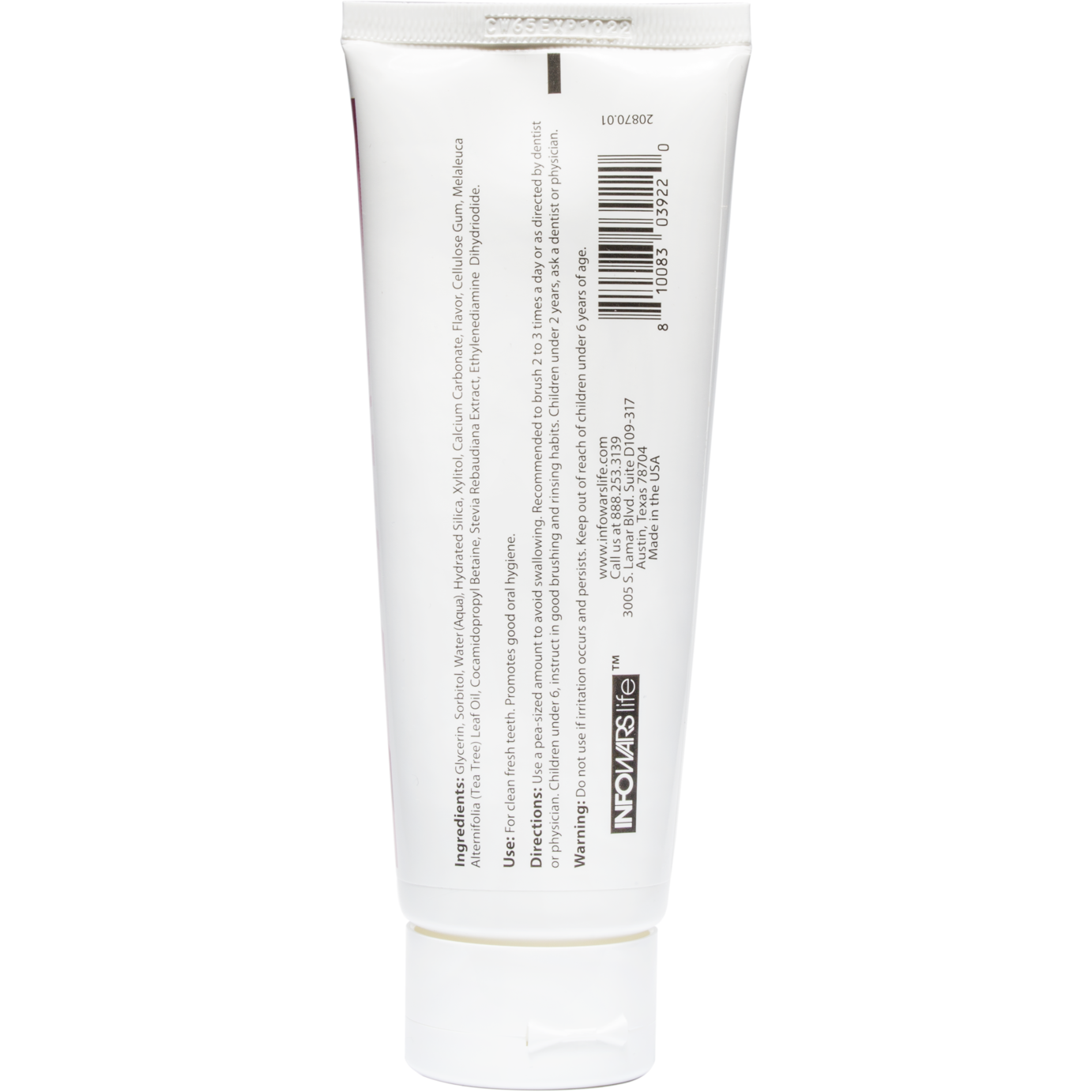 SUPERBLUE 2.0 Bubblegum Non-Fluoride Toothpaste with Iodine