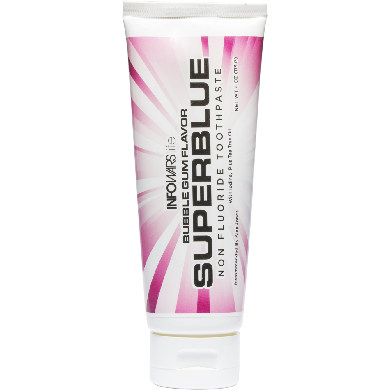 SUPERBLUE 2.0 Bubblegum Non-Fluoride Toothpaste with Iodine