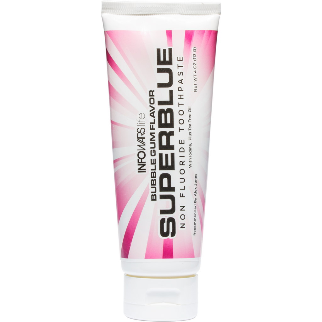 SUPERBLUE 2.0 Bubblegum Non-Fluoride Toothpaste with Iodine