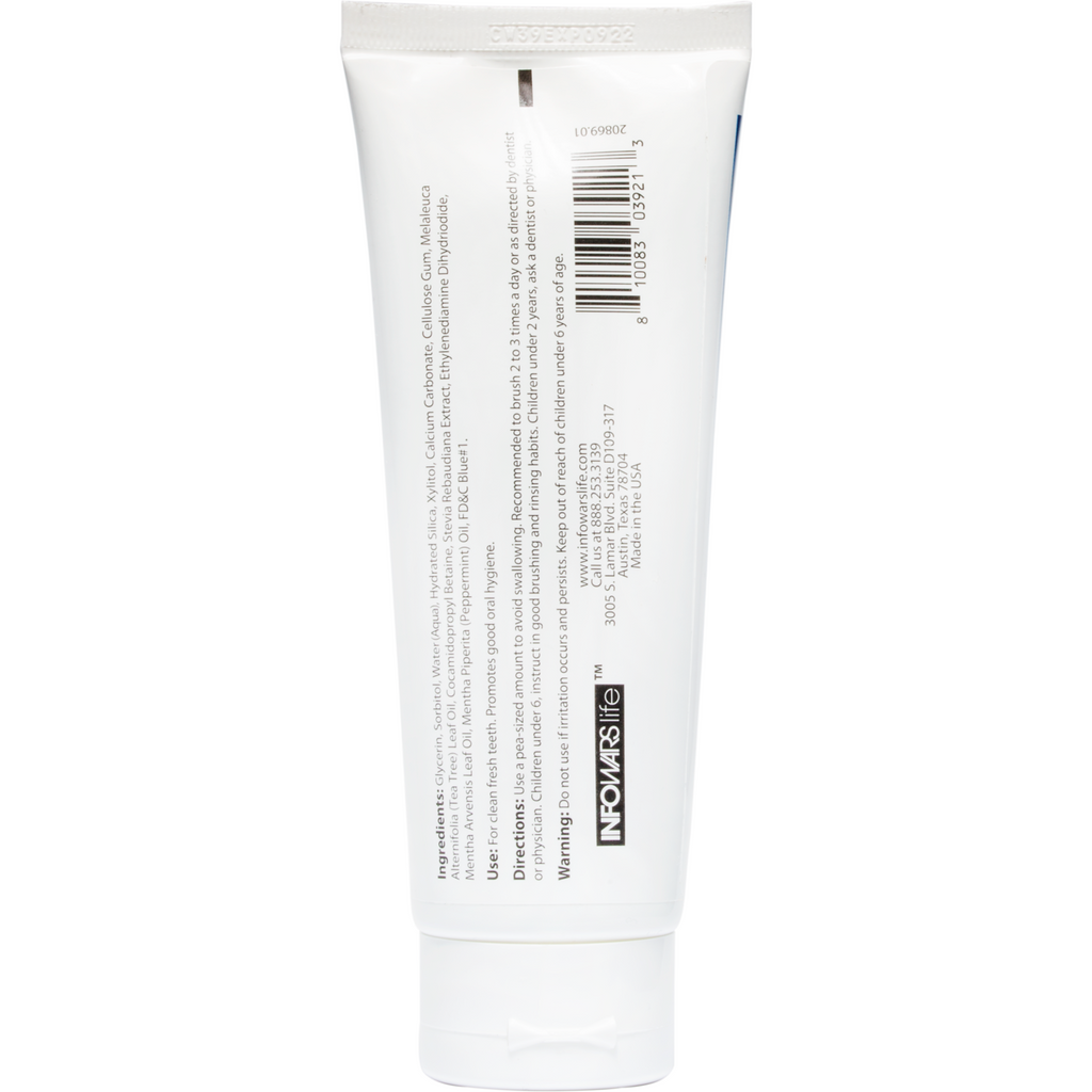 SUPERBLUE Peppermint Non-Fluoride Toothpaste with Iodine