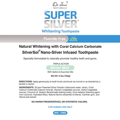Image of Triple Action Super Silver Whitening Toothpaste