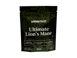 Sack of 'Ultimate Lion's Mane' by Sarmo Force on a white background