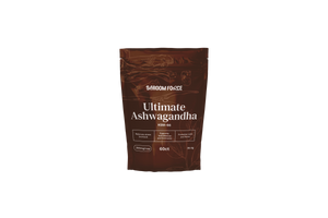 Brown package of Ultimate Ashwagandha by Sardom Force on a white background