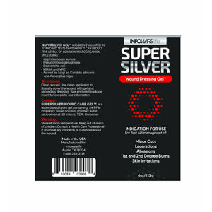 SUPERSILVER Wound Dressing Gel™ FIRST AID and SUNBURN RELIEF with NANO SILVER